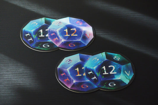 Dual D12 Coasters - 5 Pack