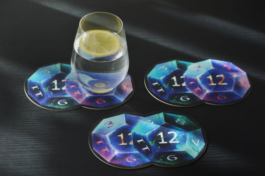 Dual D12 Coasters - 5 Pack